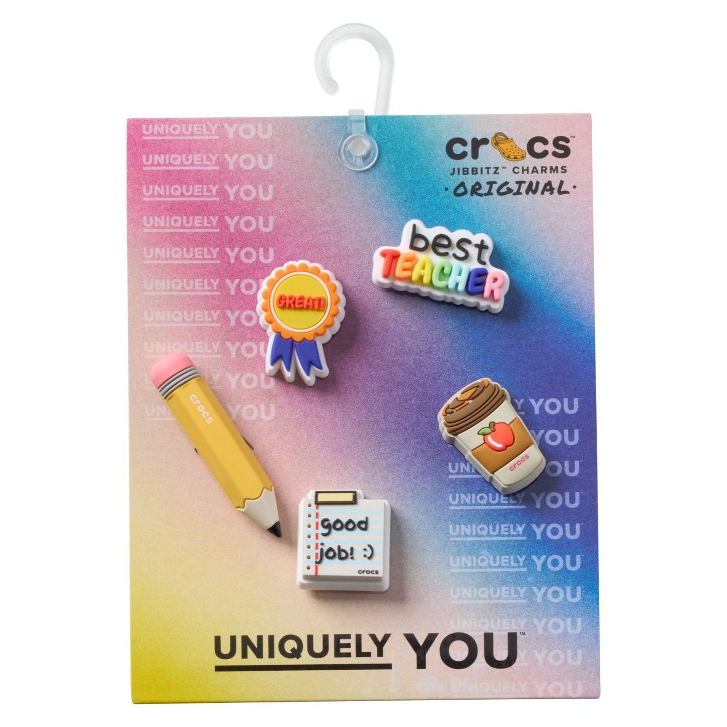 Best Teacher 5 Pack Unisex Multi Jibbitz