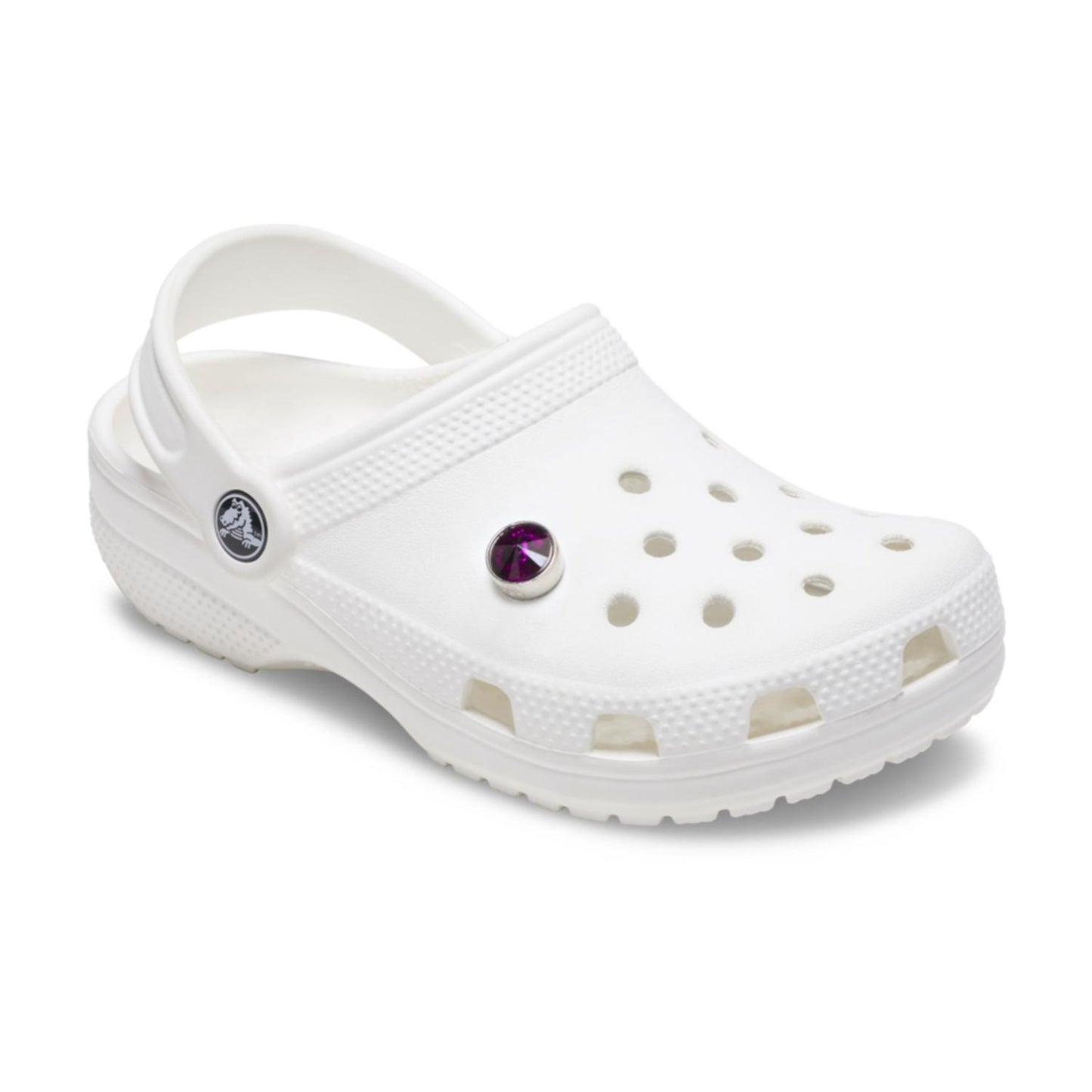 Silver Purple Stud Jibbitz