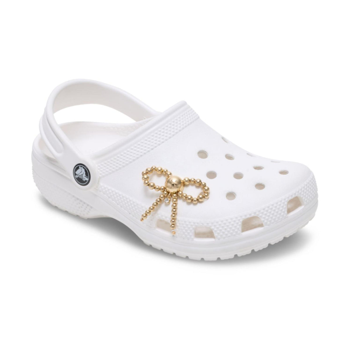 Gold Beaded Bow Jibbitz