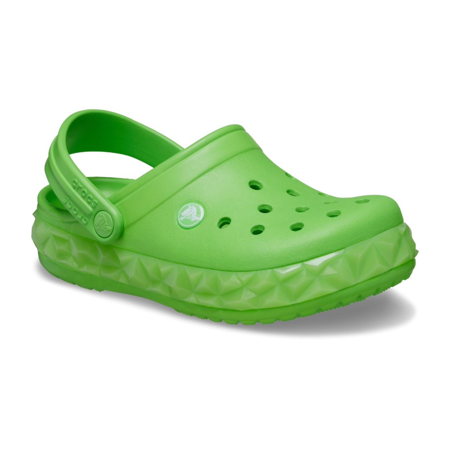 Crocband Geometric Glow Band Clog Kids