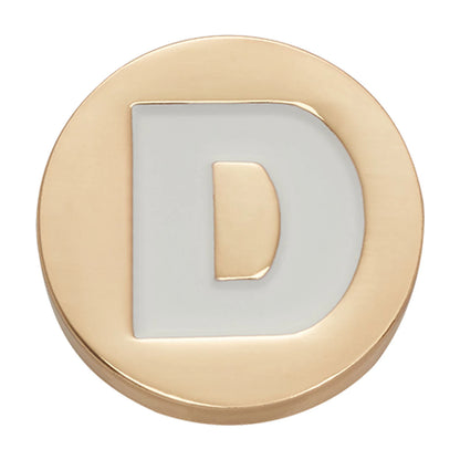 Jibbitz-10008510 Gold Letter D Unisex Adult