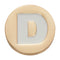 Jibbitz-10008510 Gold Letter D Unisex Adult