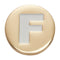 Jibbitz-10008512 Gold Letter F Unisex
