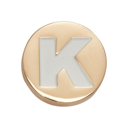 Jibbitz Gold Letter K Unisex