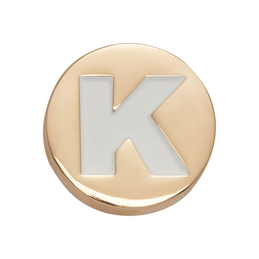 Jibbitz Gold Letter K Unisex