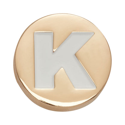 Jibbitz Gold Letter K Unisex