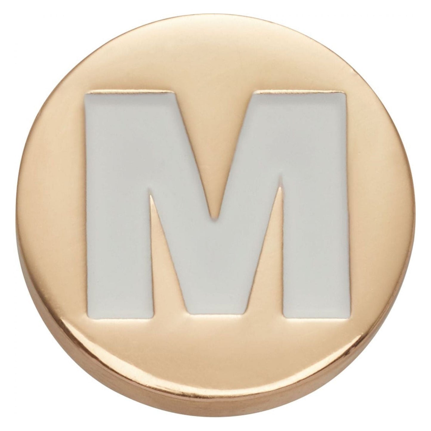 Jibbitz Gold Letter M Unisex Adult