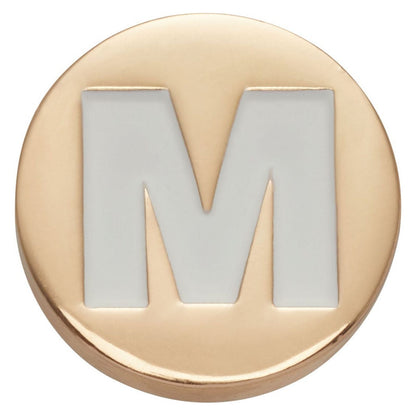 Jibbitz Gold Letter M Unisex Adult