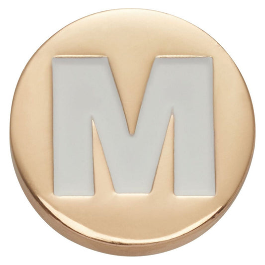 Jibbitz Gold Letter M Unisex Adult