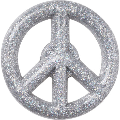 Jibbitz Glitter Peace Sign