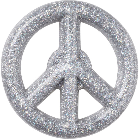 Jibbitz Glitter Peace Sign