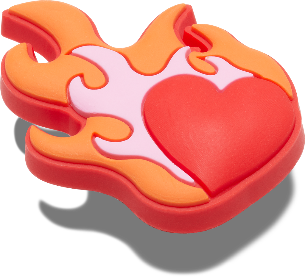 Jibbitz Unisex Heart On Fire Símbolos