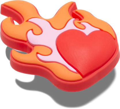Jibbitz Unisex Heart On Fire Símbolos