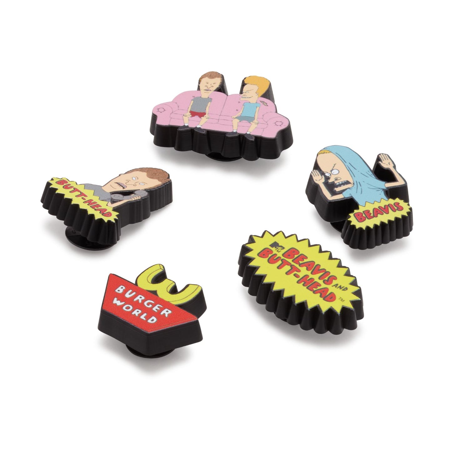 Beavis And Butthead 5 Pack Unisex Unisex Jibbitz