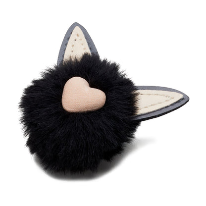 Black Puff Ball Cat Unisex Multi Jibbitz