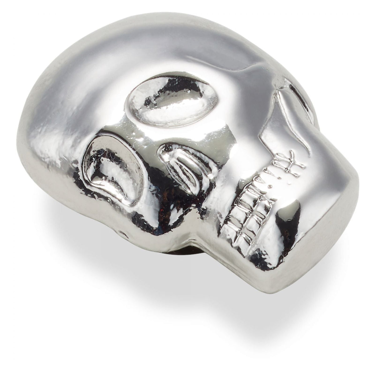 Jibbitz Unisex Silver Skull Joyería