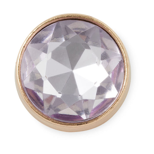 Jibbitz Lavender Circle Gem Unisex