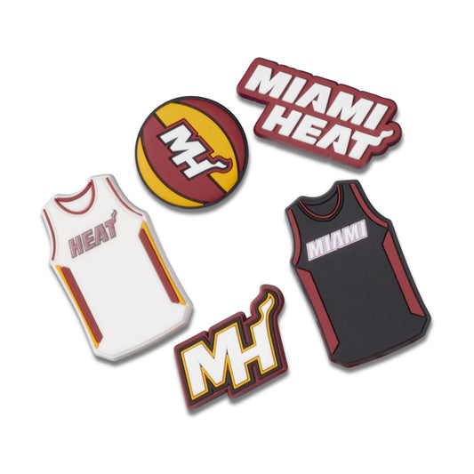 Jibbitz Nba Miami Heat 5pck Unisex Multi