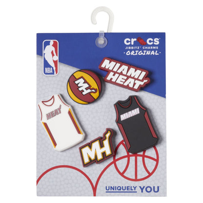 Jibbitz Nba Miami Heat 5pck Unisex Multi