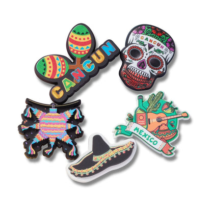 Jibbitz Cancun Mexico 5 Pack Unisex Multi