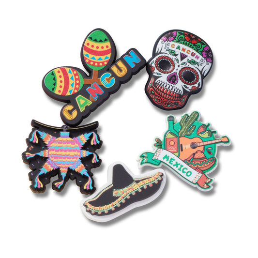 Jibbitz Cancun Mexico 5 Pack Unisex Multi