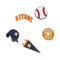 Mlb Houston Astros 5pck Unisex Jibbitz