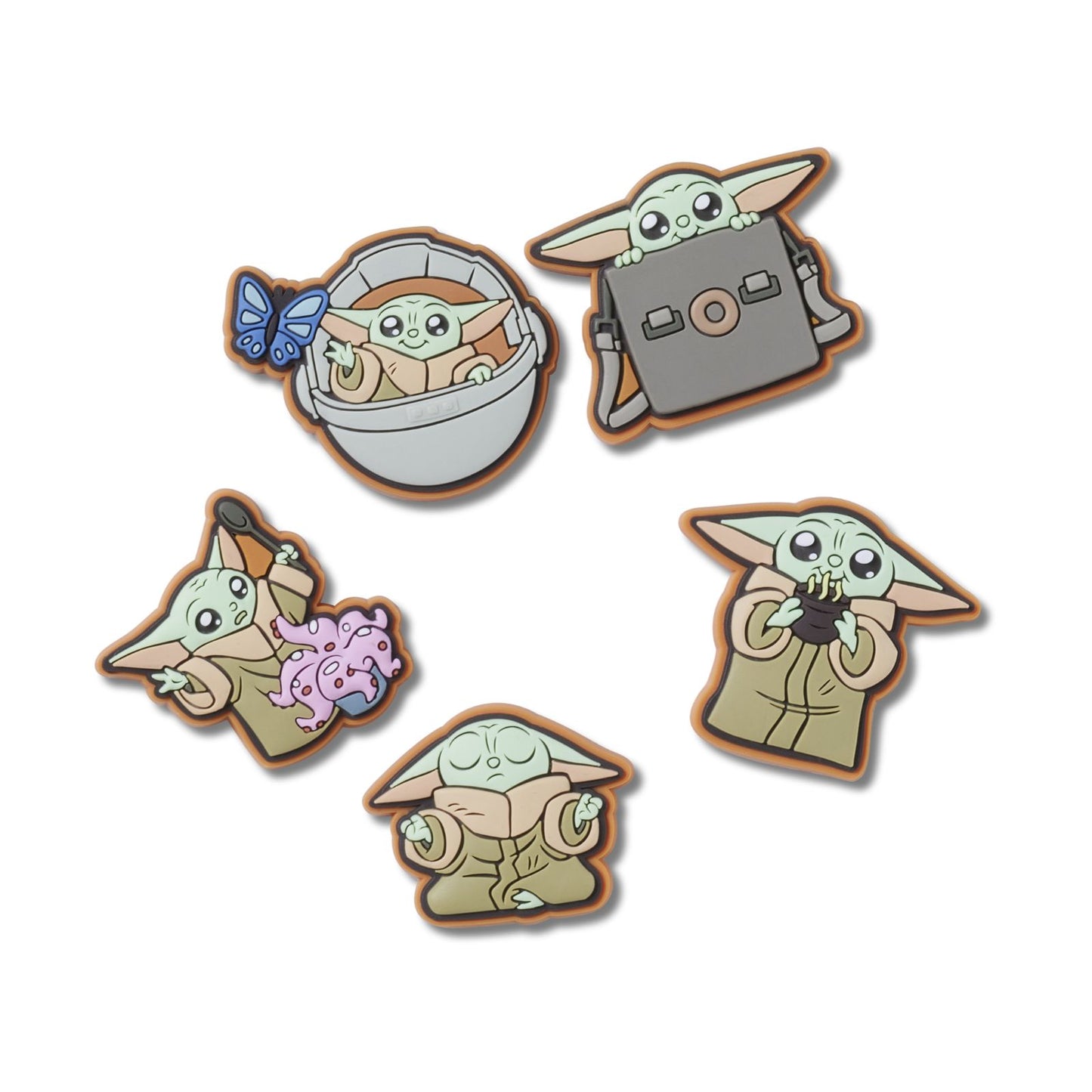Grogu 5pck Unisex Multi Jibbitz