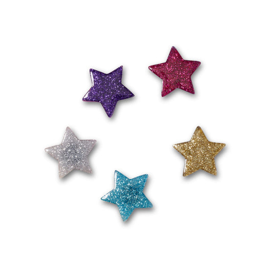 Jibbitz Icon Glitter Stars 5 Pack Unisex