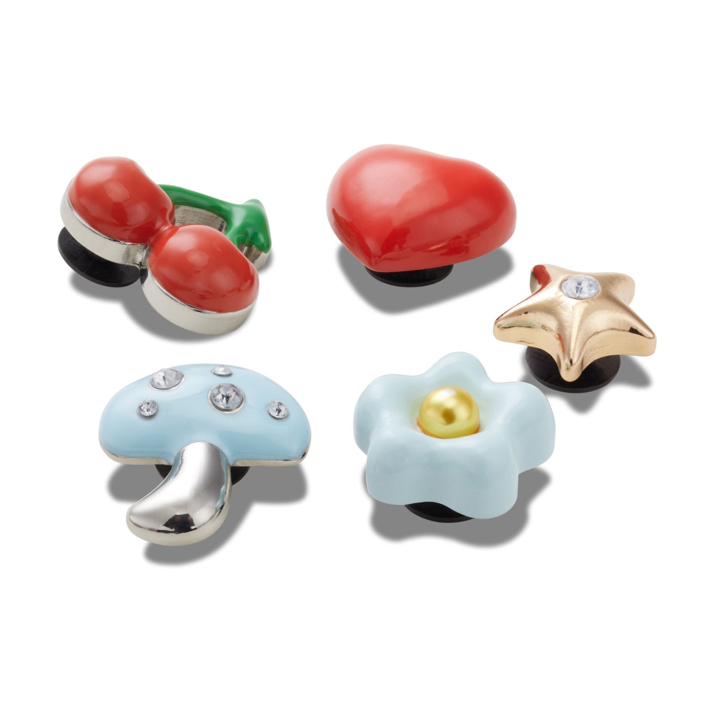 Puffy Metals 5 Pack Unisex Jibbitz