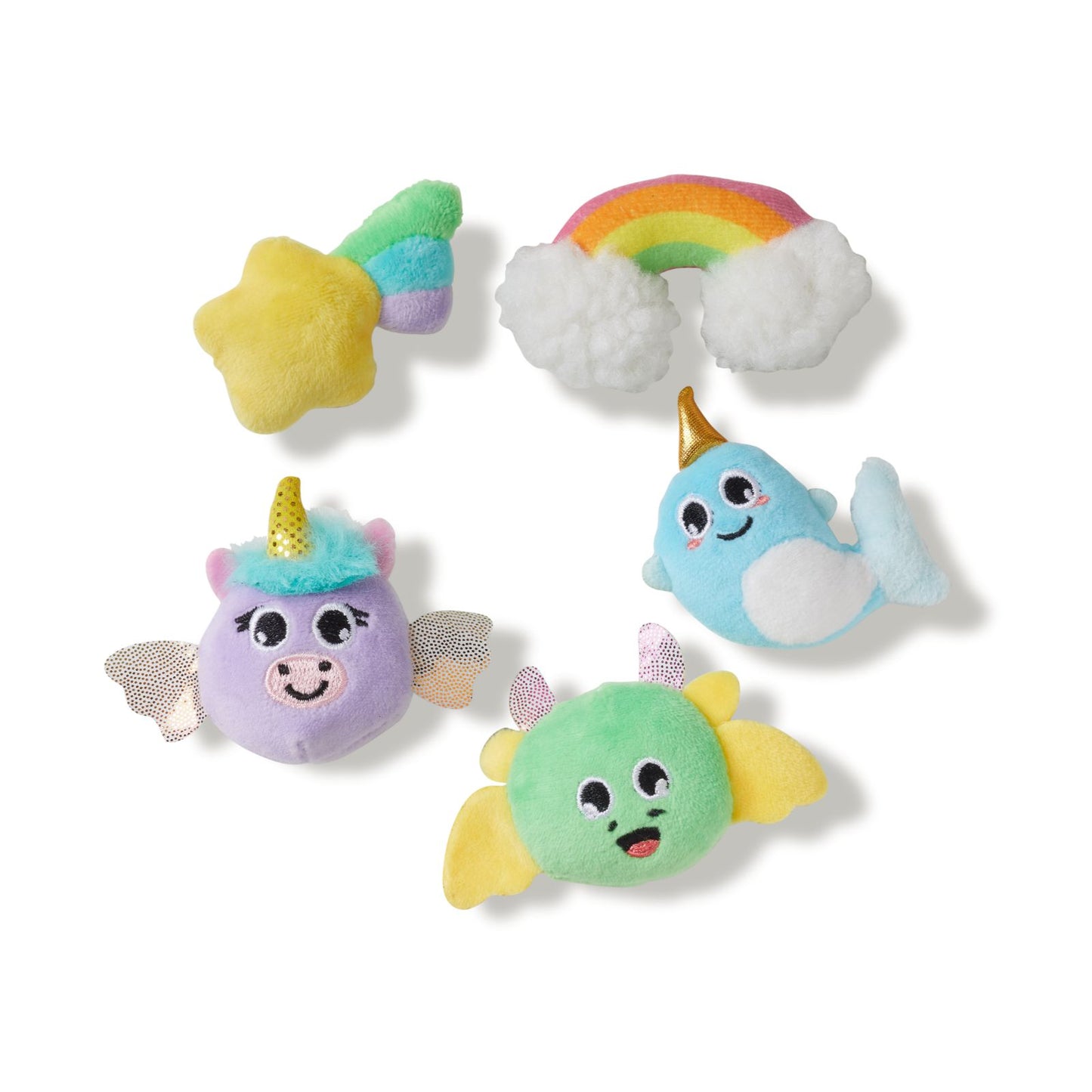 Magical Plush Friends 5 Pack Unisex Jibbitz