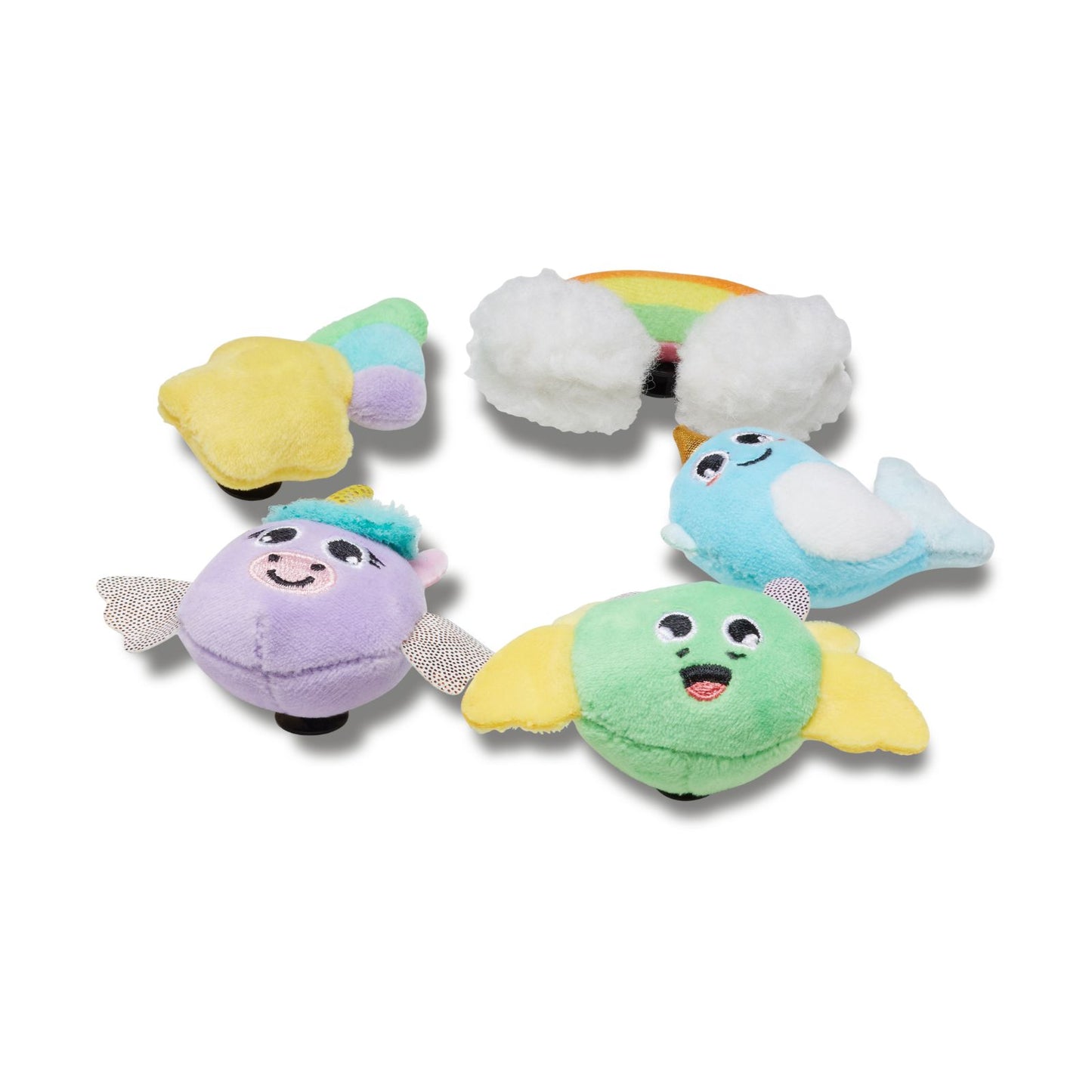 Magical Plush Friends 5 Pack Unisex Jibbitz