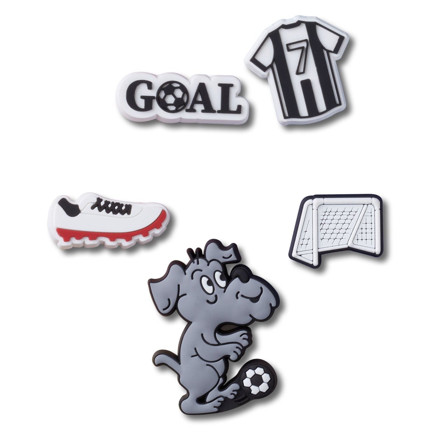 Soccer Goal 5 Pack Unisex Jibbitz