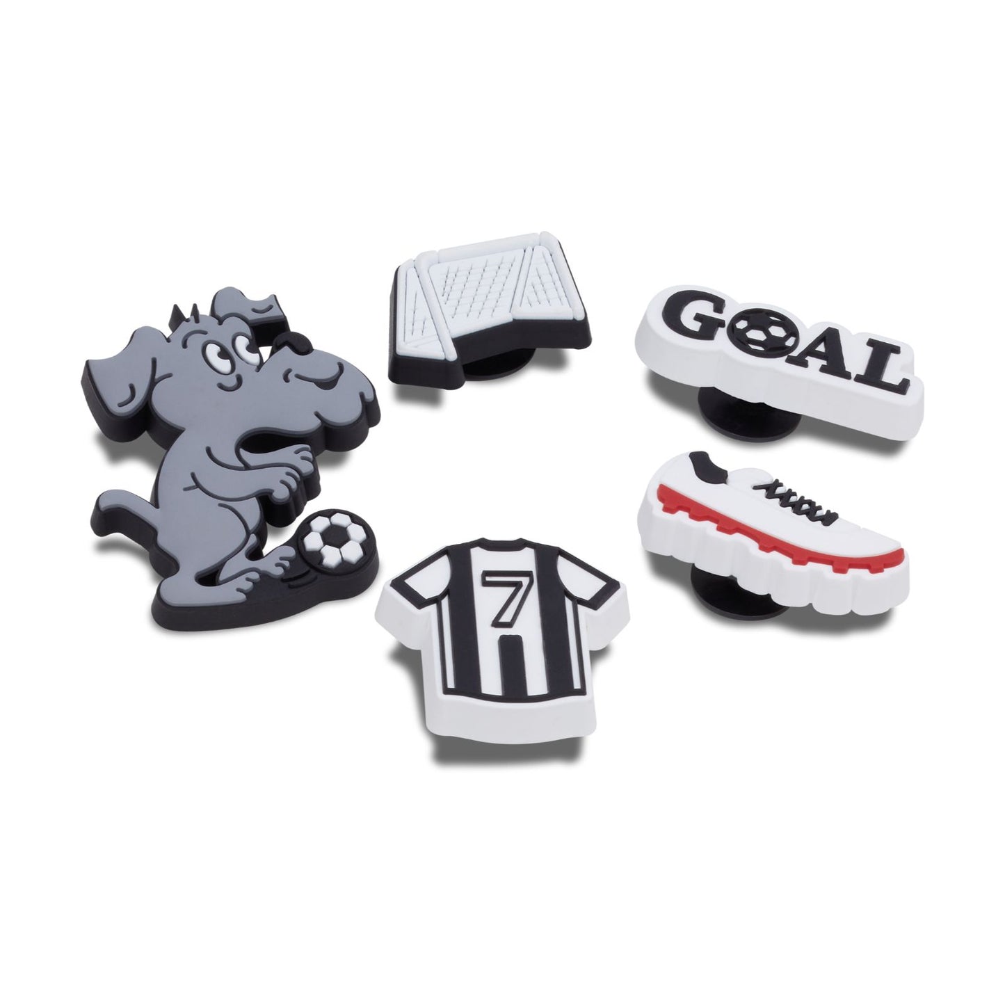 Soccer Goal 5 Pack Unisex Jibbitz