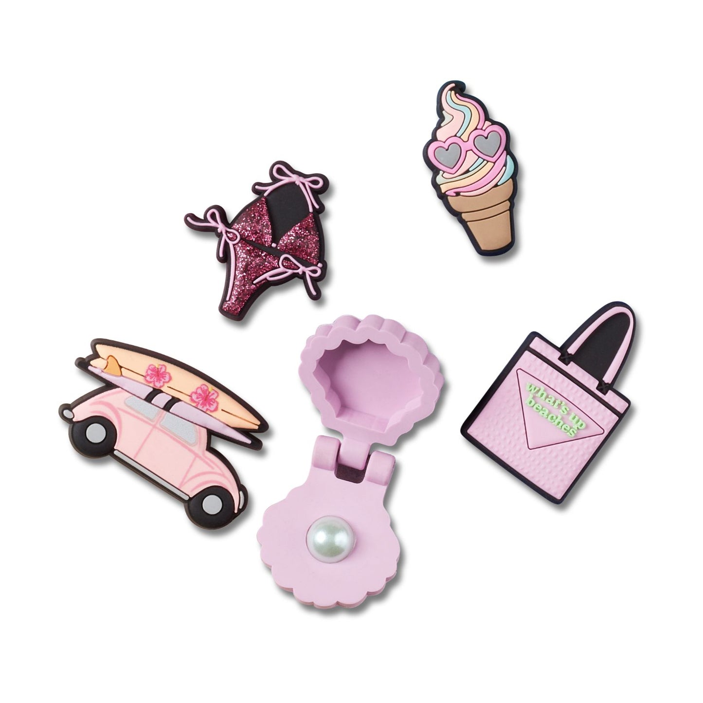 Jibbitz Girly Beach Trip 5 Pack