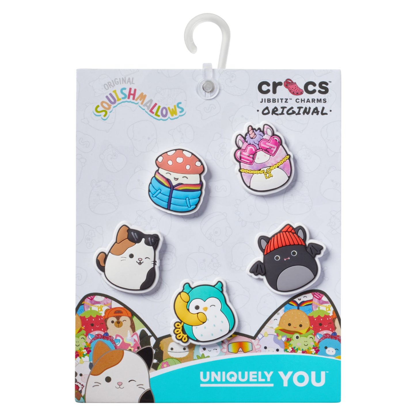 Squishmallows 5pck Unisex Multi Jibbitz