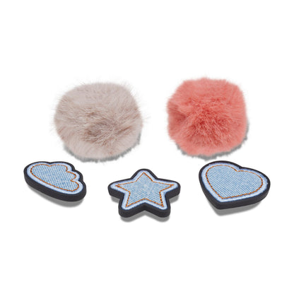 Denim And Pink Puff 5 Pack No Aplica Jibbitz