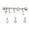 Jibbitz Removable Punk And Silver