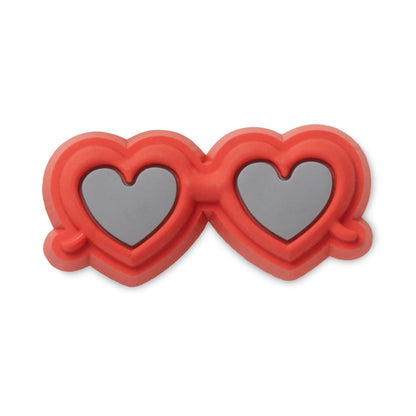 Red Heart Sunglasses Unisex Multi Jibbitz