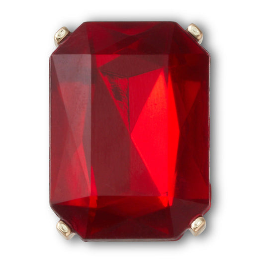 Ruby Square Gem Unisex Multi Jibbitz