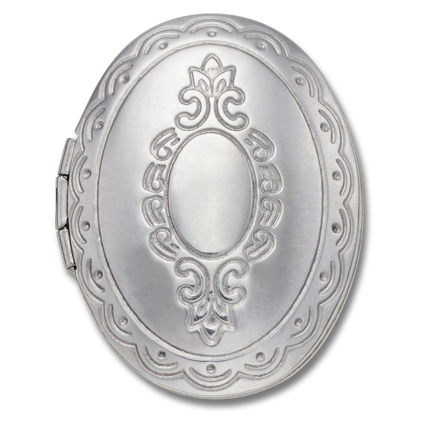 Silver Oval Locket Unisex Multi Jibbitz