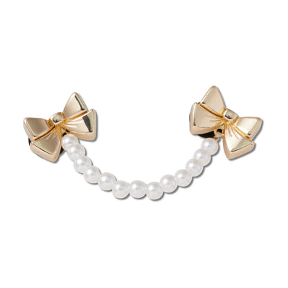 Pearl And Bow Chain Unisex Multi Jibbitz