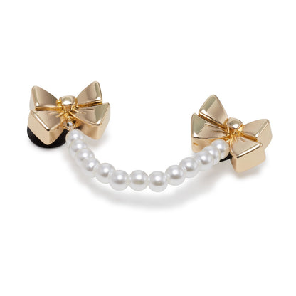Pearl And Bow Chain Unisex Multi Jibbitz