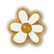 Gold And White Floral Unisex Multi Jibbitz