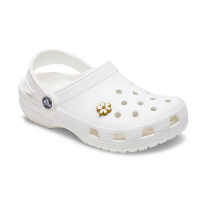 Gold And White Floral Unisex Multi Jibbitz