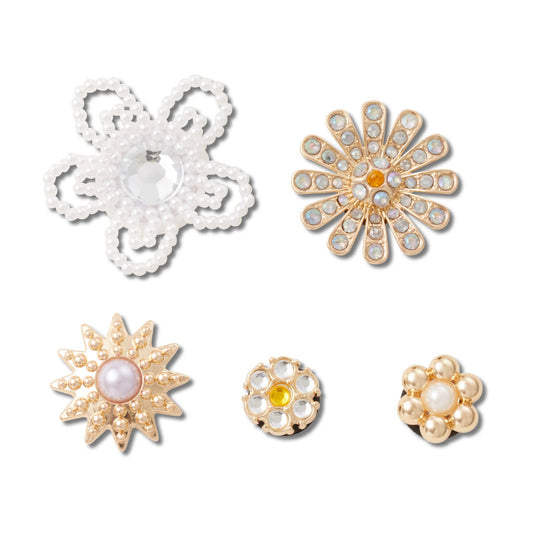 Elevated Flower Gem 5 Pack Unisex Multi Jibbitz