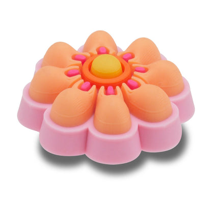 Tiny Orange And Pink Flower Unisex Multi Jibbitz