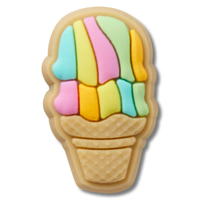 Rainbow Ice Cream Cone Unisex Multi Jibbitz