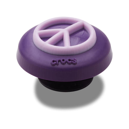 Black And Pink Peace Sign Unisex Multi Jibbitz