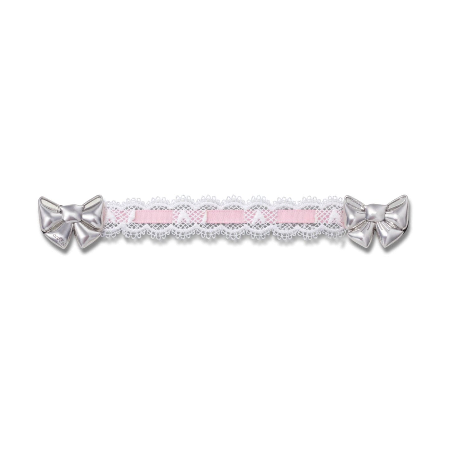 Jibbitz Lace And Pink Ribbon Chain Unisex Multi