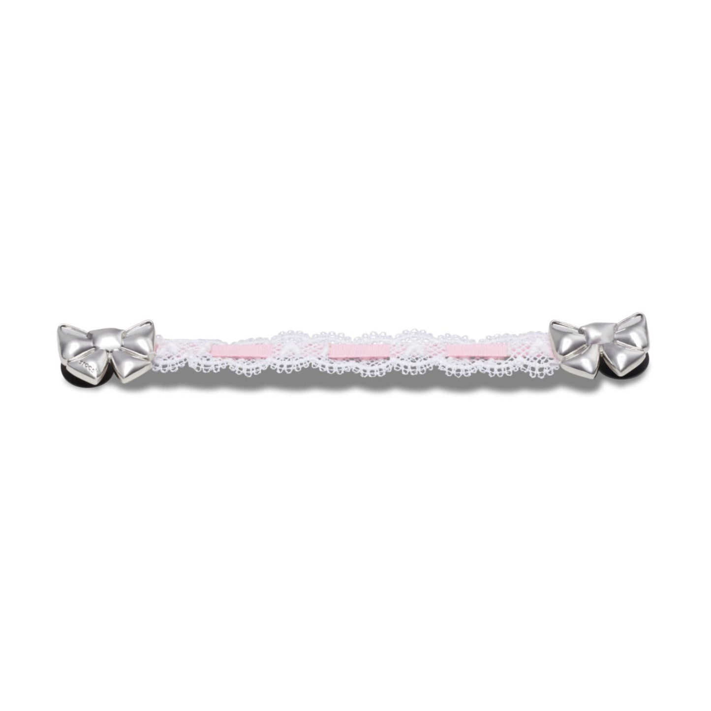 Jibbitz Lace And Pink Ribbon Chain Unisex Multi